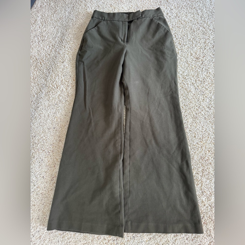 Express Olive Boot Cut Pants